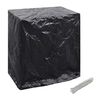 vidaXL Garden Furniture Cover Set of 2 Black Polyethylene, aluminum
