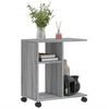 vidaXL Side Table Grey Sonoma Engineered wood 19.7x11.8x21.7 in