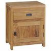 vidaXL Bedside Cabinet Teak Solid Teak Medium Bedside Cabinet
