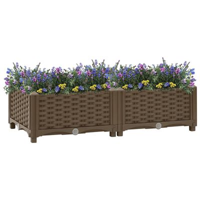 vidaXL Raised Bed 31.5"x15.7"x9.1" Polypropylene