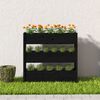 vidaXL Planter Black Solid pine wood Large Planters Planter