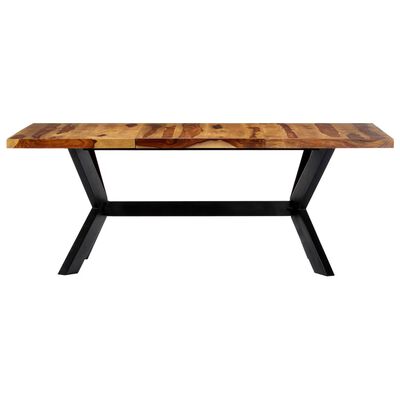 vidaXL Dining Table 78.7"x39.4"x29.5" Solid Sheesham Wood