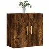 vidaXL Wall Cabinet Smoked Oak Engineered Wood Medium Wall Cabinet