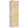 vidaXL Storage Cabinet Concrete grey Engineered wood Tall Modern