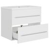 vidaXL Sink Cabinet With Basin White Engineered wood Compact Storage