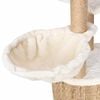 vidaXL Cat Tree Beige Flakeboard, plush, seagrass Medium Durable