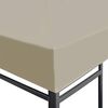 vidaXL Gazebo Top Cover Beige Polyester with PVC coating 157.5x118.1 in