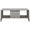 vidaXL Coffee Table Grey sonoma Engineered wood, Metal Medium