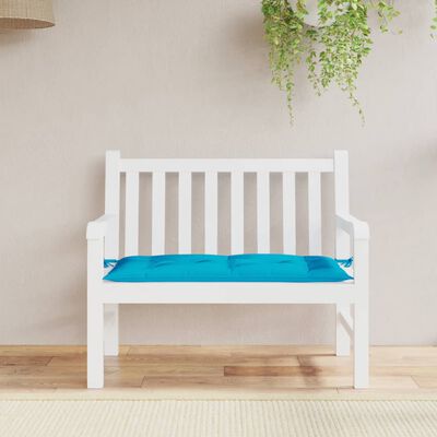 vidaXL Garden Bench Cushion Light Blue 43.3"x19.7"x2.8" Oxford Fabric