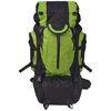 vidaXL Hiking Backpack XXL 19.8 gal Black and Green