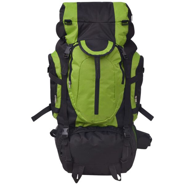 vidaXL Hiking Backpack XXL 19.8 gal Black and Green