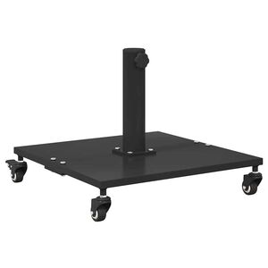 vidaXL Parasol Base Black 17.72 x 17.72 x 12.40 in