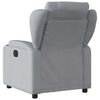 vidaXL Electric Massage Recliner Chair Light Grey Polyester, Metal, Plywood