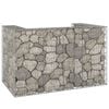 vidaXL Gabion Wall for Garbage Bins Galvanized Steel 70.9"x39.4"x43.3"