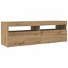 vidaXL TV Cabinet Artisan Oak Engineered Wood 47.2x13.8x15.7 in