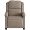 vidaXL Recliner Chair Cappuccino Faux Leather, Metal, Plywood
