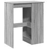vidaXL Bar Table Grey sonoma Engineered wood Bar Table Rectangular