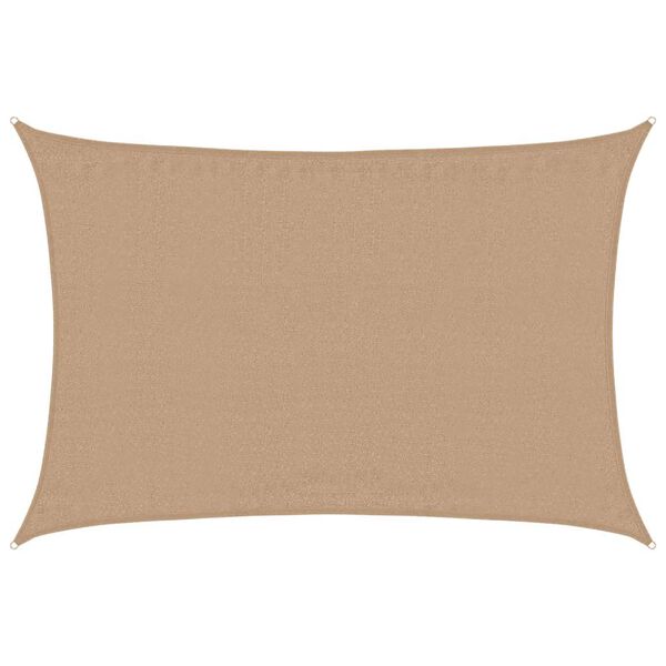 vidaXL Sunshade Sail 1.75 oz/ft² Taupe 13.1x16.4' HDPE