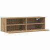 vidaXL TV Wall Cabinet 2 pcs Artisan oak 39.37 x 11.81 x 11.81 in