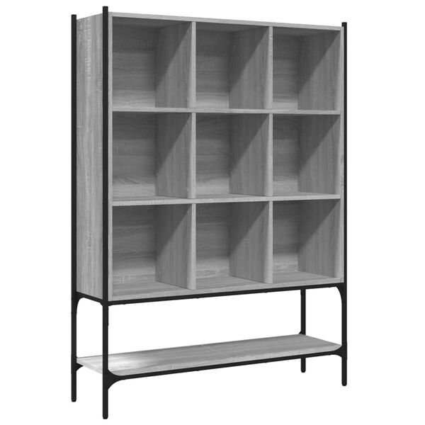vidaXL Bookcase Grey Sonoma Engineered wood Medium Bookcase
