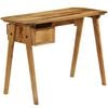 vidaXL Writing Desk Natural Mango Wood Solid Mango Wood Medium