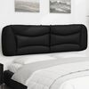 vidaXL Headboard Cushion Black Faux leather Large Wall mounted