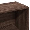 vidaXL Bookcase Brown oak Engineered wood Medium Bookcase Rectangular
