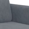 vidaXL Sofa Set Dark grey Velvet (100% polyester), metal, textilene, plywood
