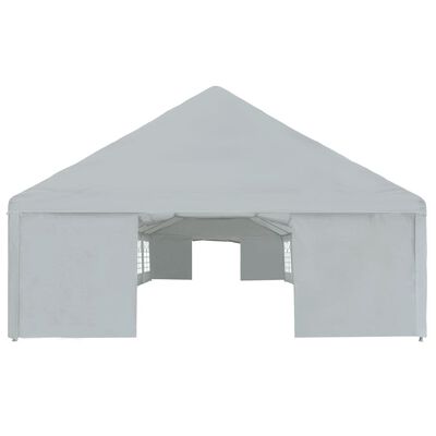 vidaXL Party Tent PE 19.7'x39.4' Gray