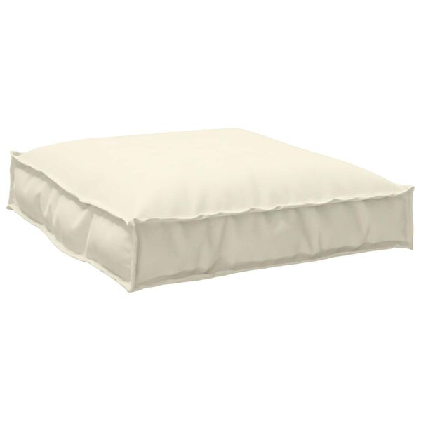 vidaXL Cushion Cream 27.56 x 27.56 x 4.72 in Oxford Fabric