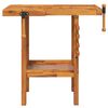 vidaXL Workbench with Vices 36.2"x18.9"x32.7" Solid Wood Acacia