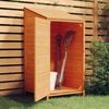 vidaXL Garden Shed Brown Solid fir wood Medium Garden Shed Rectangular