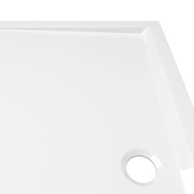 vidaXL Rectangular ABS Shower Base Tray White 27.6"x47.2"