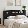 vidaXL Headboard Black Oak 78.74 x 5.91 x 40.75 in Engineered Wood