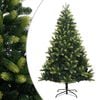vidaXL Artificial Hinged Christmas Tree Light green and dark green