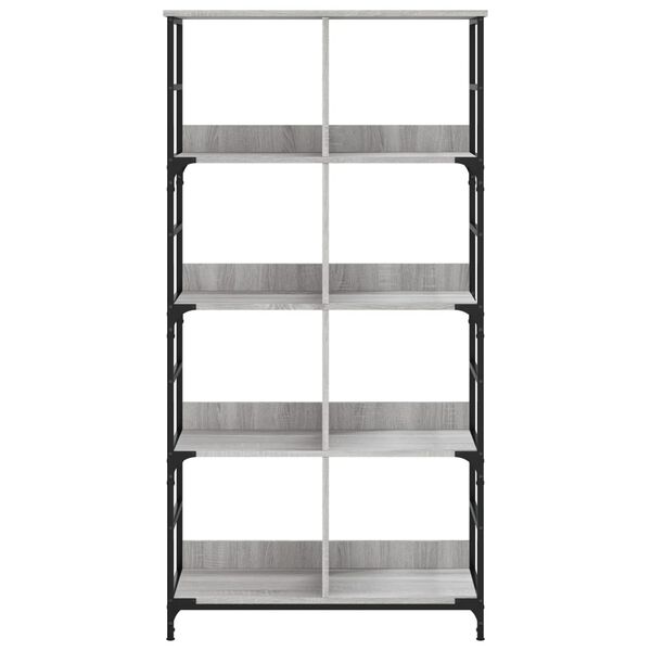 vidaXL Bookshelf Grey Sonoma Engineered Wood Large Bookshelf