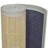 vidaXL Carpet Natural bamboo color Bamboo surface with polypropylene borders