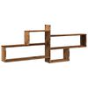 vidaXL Wall Shelf Old Wood 65.9x7.1x26.8" Engineered Wood