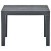vidaXL Garden Bench Set of 2 Anthracite Plastic Standard Lightweight