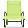 vidaXL Sun Lounger Green Steel 57.1 x 22.4 x 32.7 in Sun Lounger
