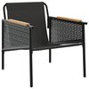 vidaXL Garden Chair Black