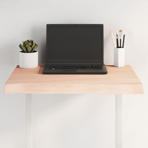 vidaXL Table Top Medium brown Solid oak wood Medium Table Top Square