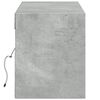 vidaXL TV Wall Cabinet Concrete grey Engineered wood Medium