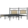 vidaXL Bed Frame Sonoma Oak Engineered Wood Full Bed Frame Rectangular