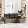 vidaXL Garden Sofa Set Grey