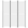 vidaXL 3-Panel Room Divider White 59.1"x70.9" Fabric