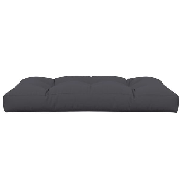 vidaXL Pallet Cushion Anthracite Polyester 47.2 x 31.5 x 4.7 in