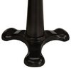 vidaXL Bar Stool Brown Genuine goat leather, cast iron Adjustable