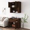 vidaXL Highboard Brown oak Engineered wood Medium Highboard