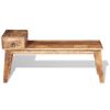 vidaXL Bench Brown Solid Mango Wood Medium Entryway Bench Rectangular